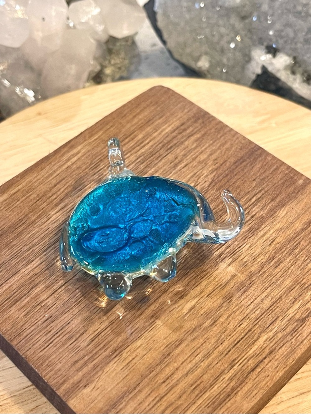 🌑Millefiori Style Lampwork Glass Elephant Animal Pendant🌑 - Picture 2 of 4